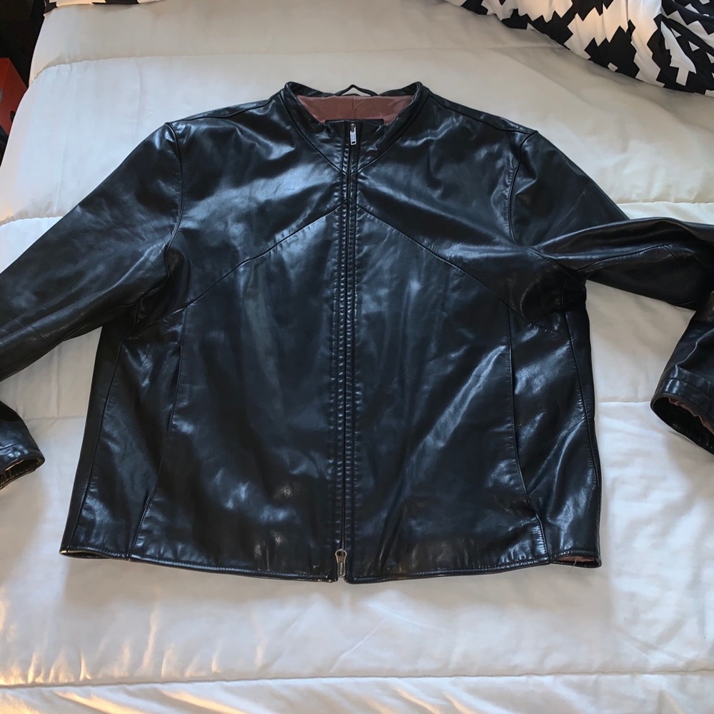 Biker leather jacket !